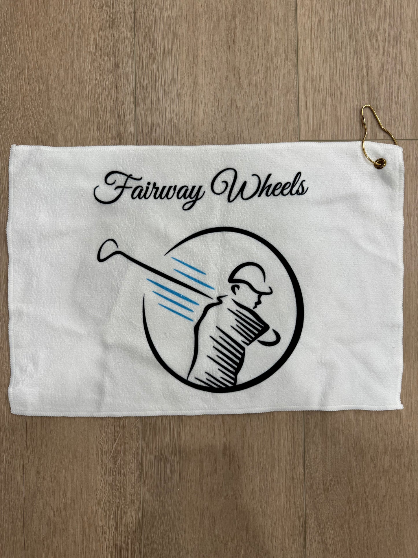 Fairway Wheels Premium White Golf Towel